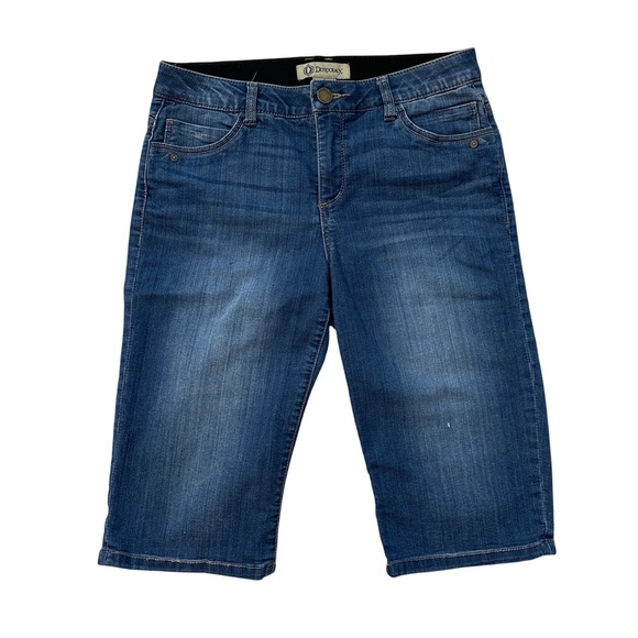 Democracy Denim Bermuda Shorts Ab-Solution Stretch Summer Blue Womens Size 8 - Picture 1 of 12
